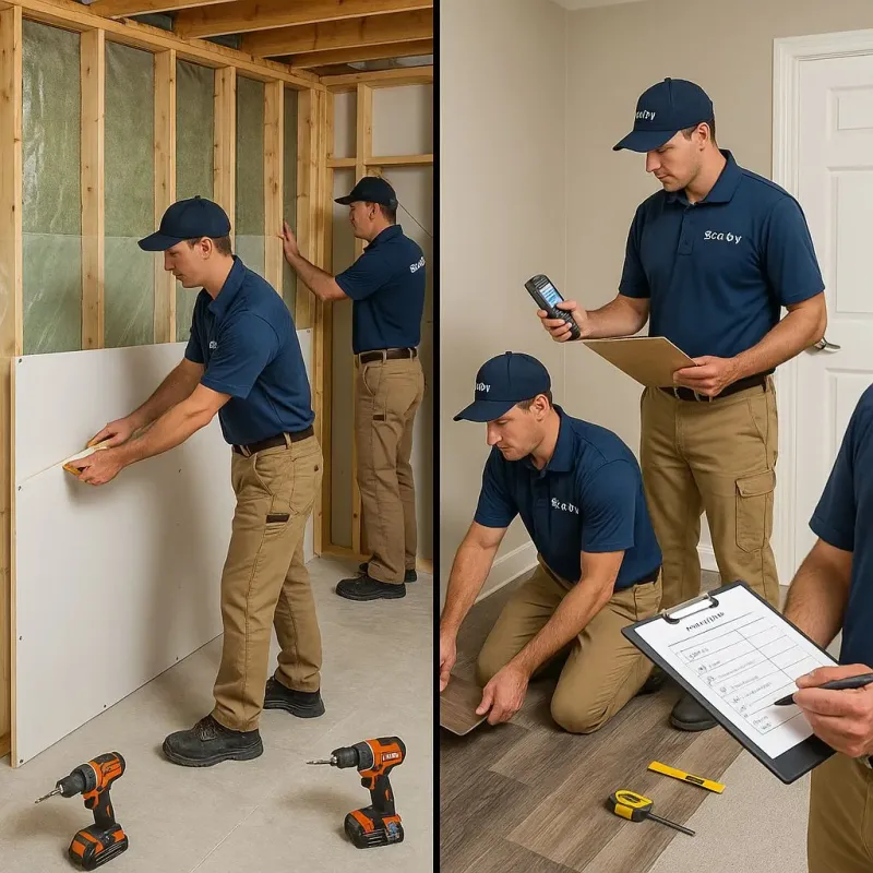 Repairs and Reconstruction process in Dunn County, ND